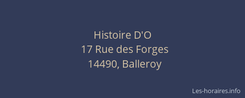 Histoire D'O