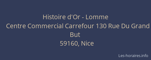Histoire d'Or - Lomme