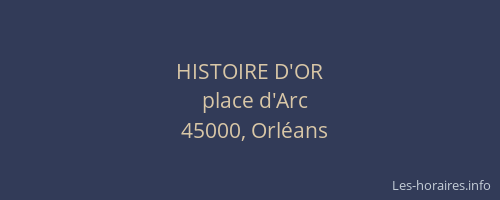 HISTOIRE D'OR