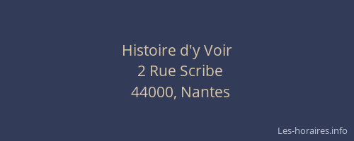 Histoire d'y Voir