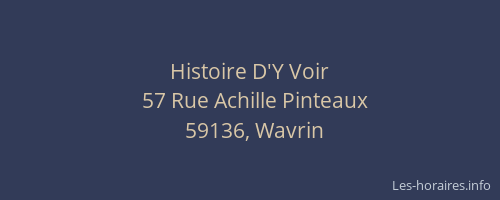 Histoire D'Y Voir