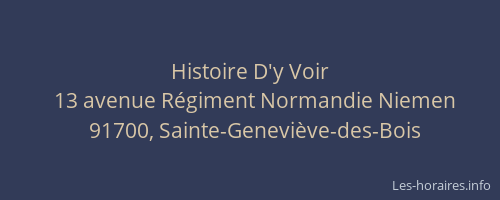 Histoire D'y Voir