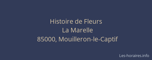 Histoire de Fleurs