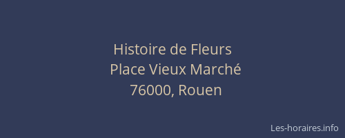 Histoire de Fleurs