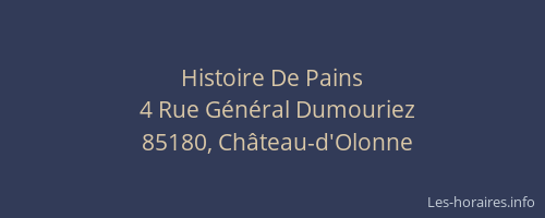 Histoire De Pains