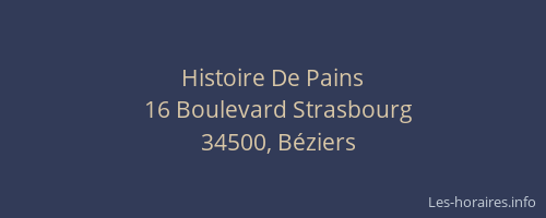 Histoire De Pains