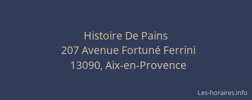 Histoire De Pains