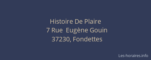 Histoire De Plaire