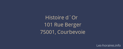Histoire d´Or