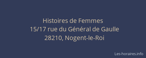 Histoires de Femmes