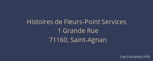 Histoires de Fleurs-Point Services