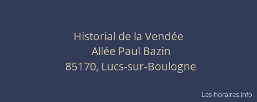 Historial de la Vendée