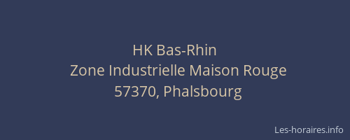 HK Bas-Rhin