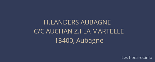 H.LANDERS AUBAGNE