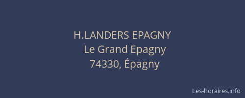 H.LANDERS EPAGNY