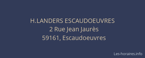 H.LANDERS ESCAUDOEUVRES