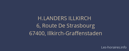 H.LANDERS ILLKIRCH