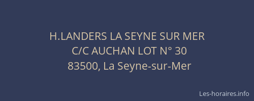 H.LANDERS LA SEYNE SUR MER