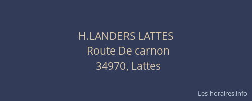 H.LANDERS LATTES