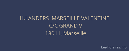 H.LANDERS  MARSEILLE VALENTINE