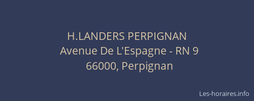 H.LANDERS PERPIGNAN