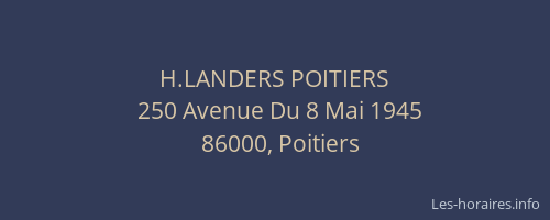 H.LANDERS POITIERS