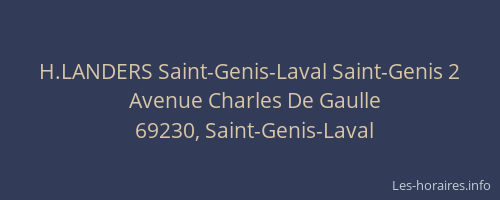 H.LANDERS Saint-Genis-Laval Saint-Genis 2