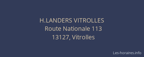 H.LANDERS VITROLLES