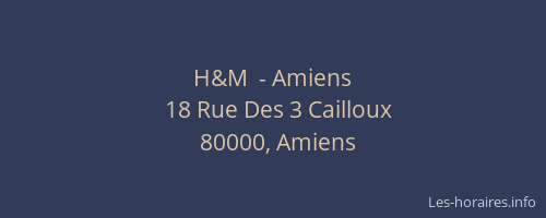 H&M  - Amiens