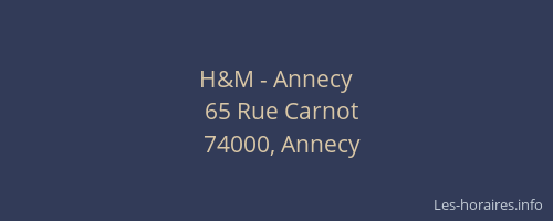 H&M - Annecy