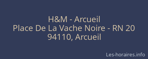 H&M - Arcueil