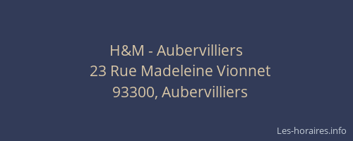 H&M - Aubervilliers