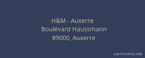 H&M - Auxerre