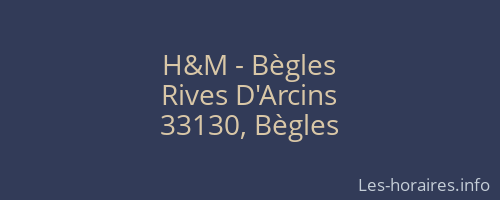 H&M - Bègles