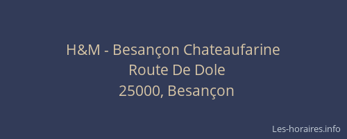 H&M - Besançon Chateaufarine