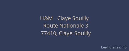 H&M - Claye Souilly