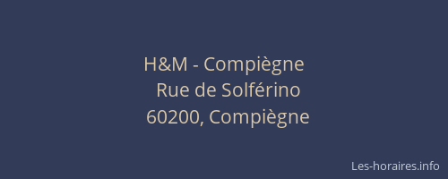 H&M - Compiègne