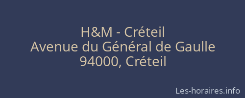 H&M - Créteil