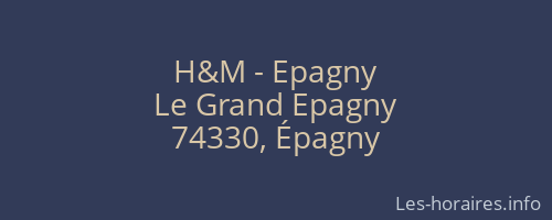H&M - Epagny