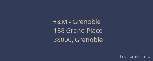 H&M - Grenoble