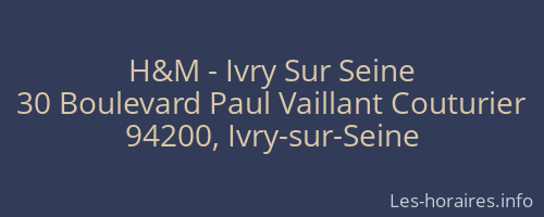 H&M - Ivry Sur Seine