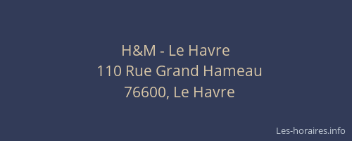 H&M - Le Havre