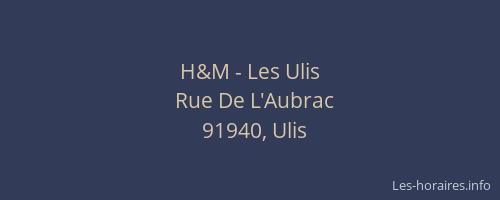 H&M - Les Ulis