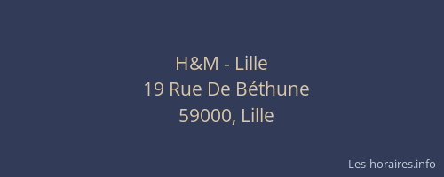 H&M - Lille