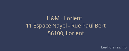 H&M - Lorient