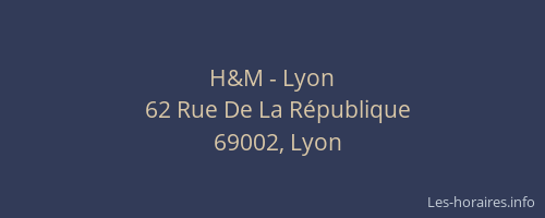 H&M - Lyon