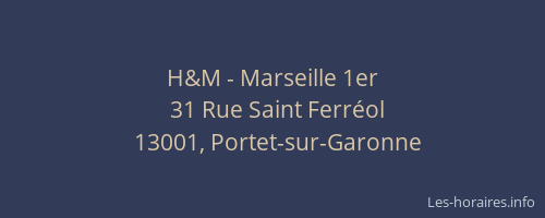 H&M - Marseille 1er
