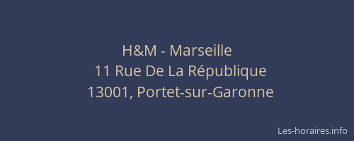 H&M - Marseille