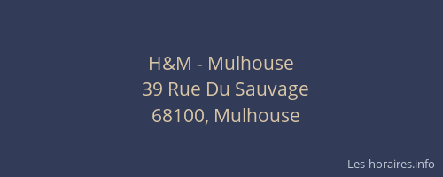 H&M - Mulhouse