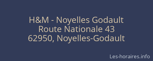 H&M - Noyelles Godault